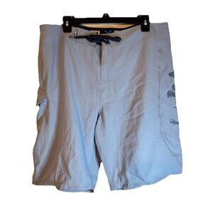 Salt Life Swim Trunks Men's Size 36 Gray Pocket Polyester NWT SLX-QD